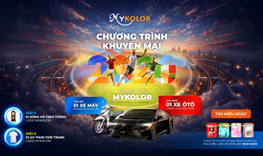 Chương trình khuyến mại 2026 cùng sơn Mykolor